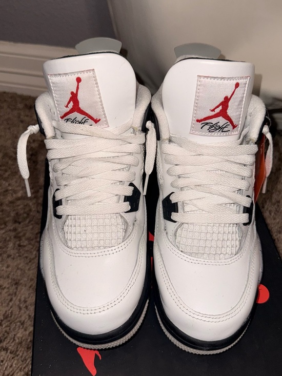 Jordan Shoes - Jordan White Black Red Retro Basketball Sneakers